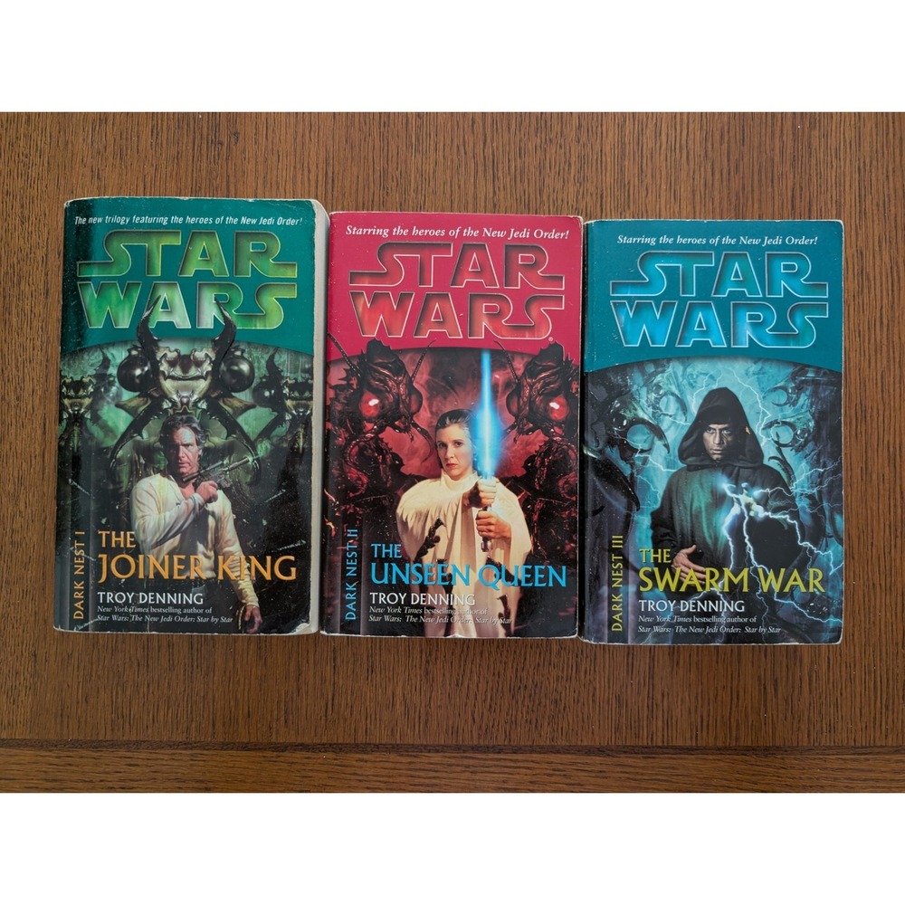 Star Wars Dark Nest Trilogy Books 3 Troy Denning Paperback Set Science Fiction